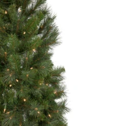 6.5' Pre-Lit Medium Beaver Pine Artificial Christmas Wall Tree, Clear Lights -Best Christmas Store northlight z92831 3 99072.1667554526