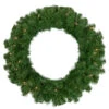 Pre-Lit Dorchester Pine Artificial Christmas Wreath, 24-Inch, Clear Lights