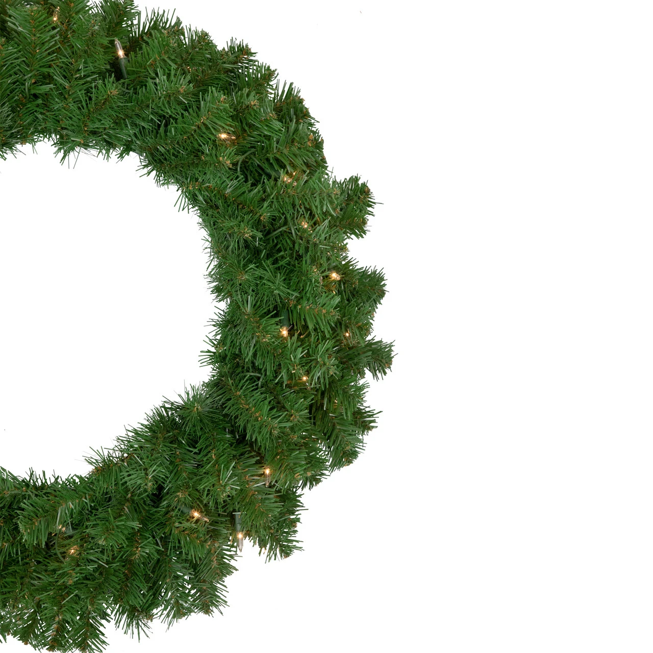 Pre-Lit Dorchester Pine Artificial Christmas Wreath, 24-Inch, Clear Lights 3 Pre-Lit Dorchester Pine Artificial Christmas Wreath, 24-Inch, Clear Lights - Image 3
