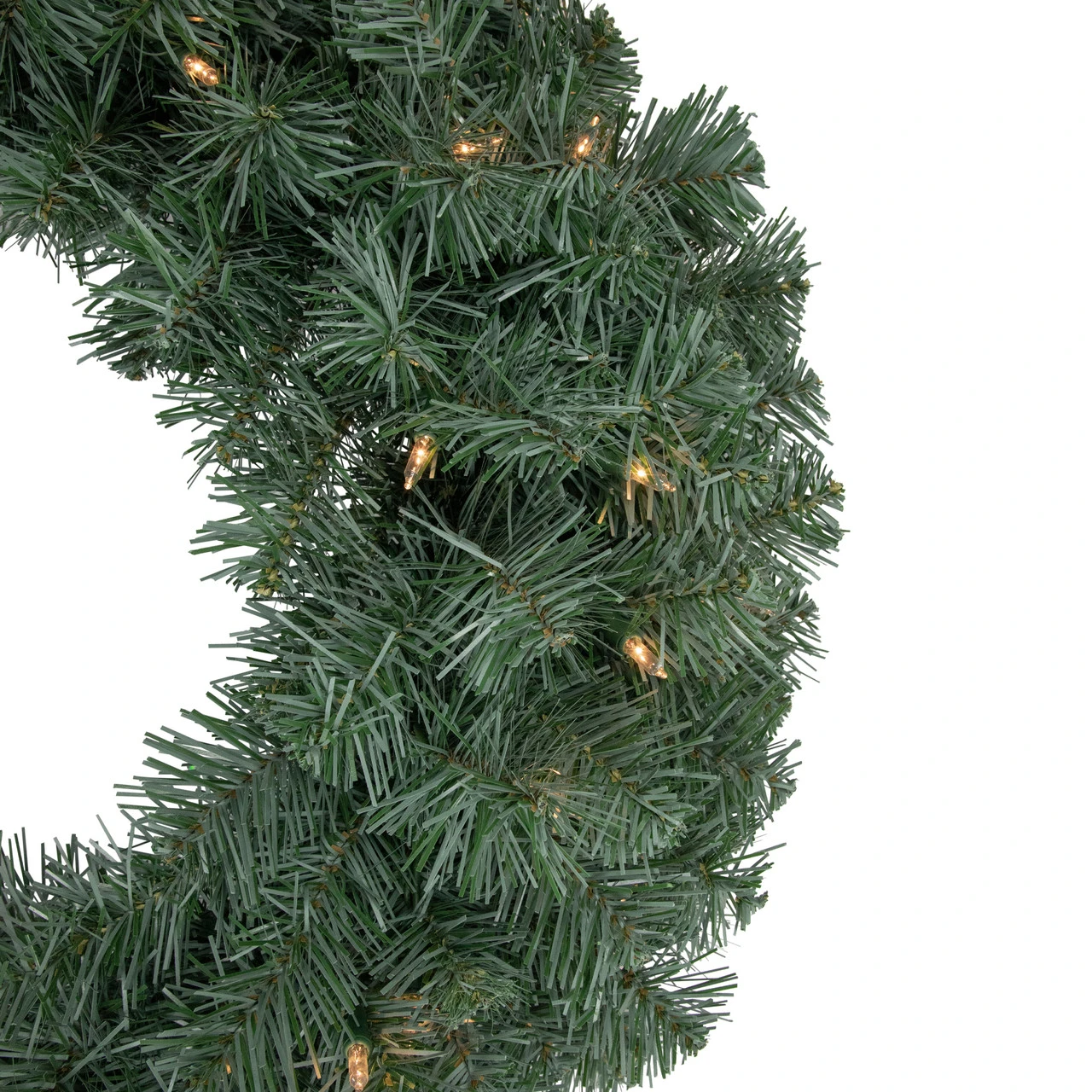 Pre-lit Colorado Blue Spruce Artificial Christmas Wreath, 24-Inch, Clear Lights 4 Pre-lit Colorado Blue Spruce Artificial Christmas Wreath, 24-Inch, Clear Lights - Image 4