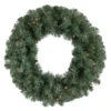 Pre-lit Colorado Blue Spruce Artificial Christmas Wreath, 24-Inch, Clear Lights