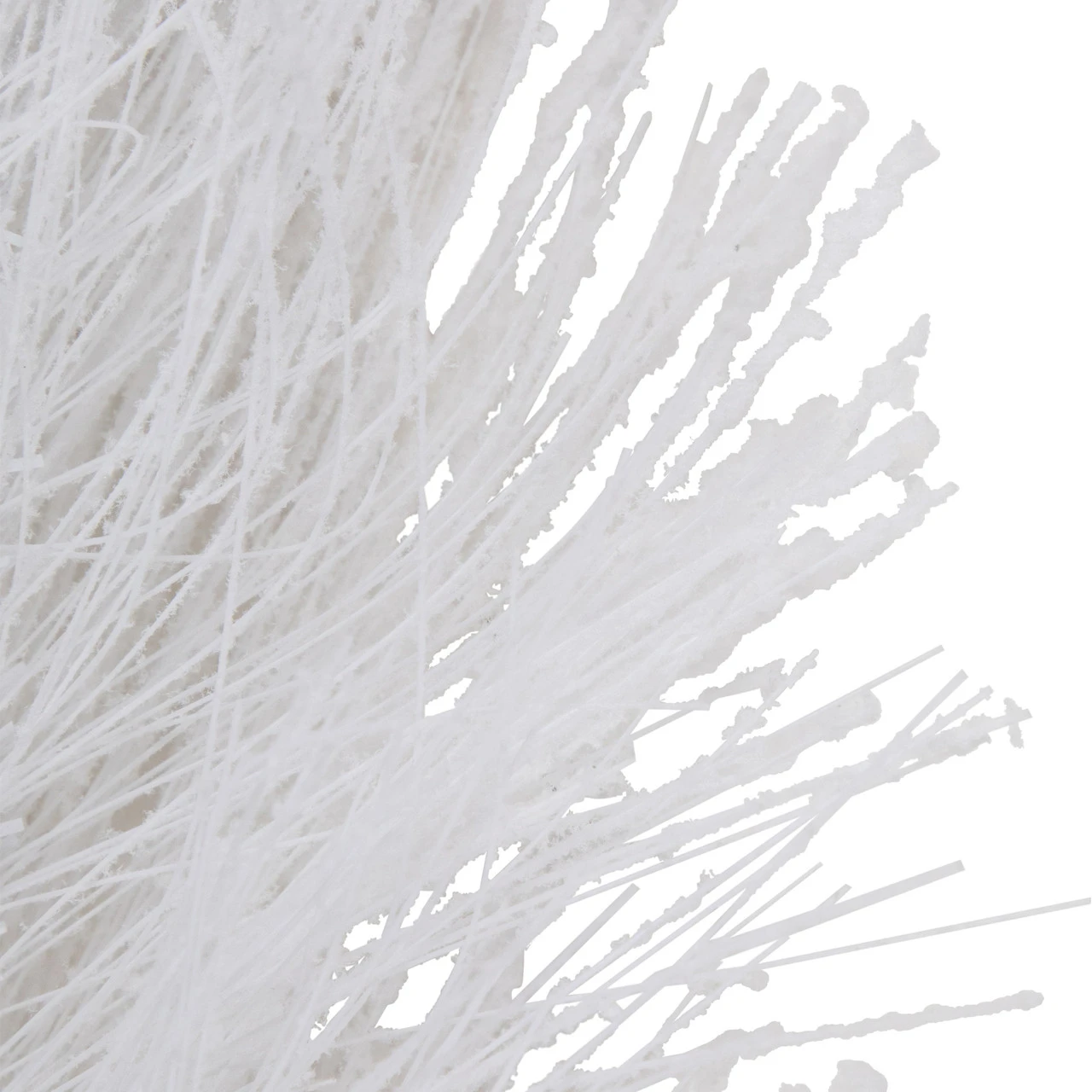 6' X 10" White Flocked Artificial Christmas Garland With Pine Cones, Unlit 4 6' X 10" White Flocked Artificial Christmas Garland With Pine Cones, Unlit - Image 4