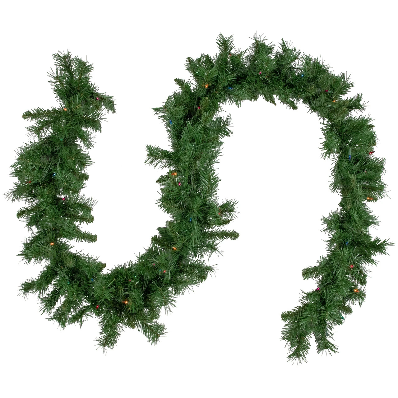 9' X 10" Pre-Lit Chatham Pine Artificial Christmas Garland, Multi-Color Lights 1 9' X 10" Pre-Lit Chatham Pine Artificial Christmas Garland, Multi-Color Lights