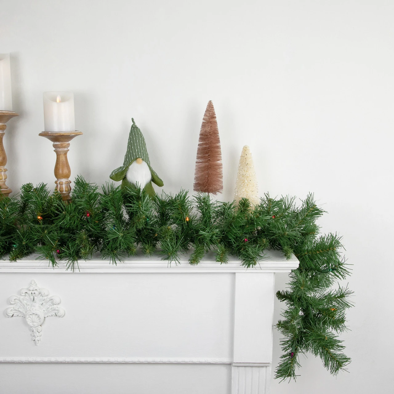 9' X 10" Pre-Lit Chatham Pine Artificial Christmas Garland, Multi-Color Lights 3 9' X 10" Pre-Lit Chatham Pine Artificial Christmas Garland, Multi-Color Lights - Image 3