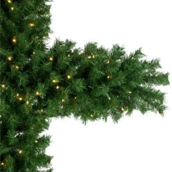 7' Pre-Lit Artificial Pine Christmas Cross - Warm White LED Lights -Best Christmas Store northlight z94305 04 34797.1683905723