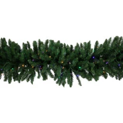 25' X 20" Pre-Lit Buffalo Fir Artificial Christmas Garland - Multi-Color LED Lights -Best Christmas Store northlight z94306 4 57156.1686572361