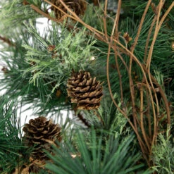 2' Pre-Lit Country Mixed Pine Artificial Christmas Wall Tree - Clear Lights -Best Christmas Store northlight z99526 2 13212.1684449999