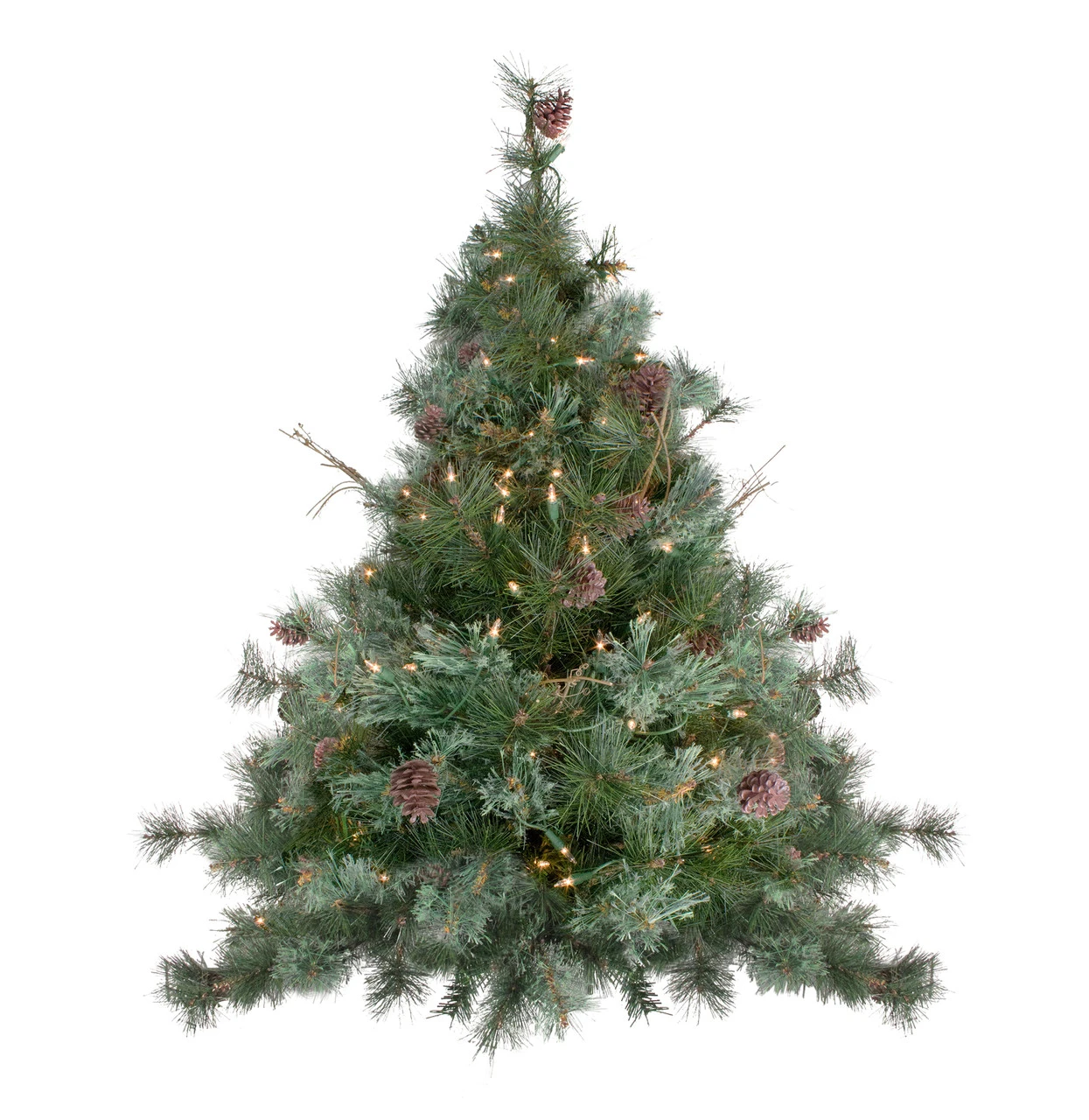 3' Pre-Lit Country Mixed Pine Artificial Christmas Wall Or Door Tree - Clear Lights 1 3' Pre-Lit Country Mixed Pine Artificial Christmas Wall Or Door Tree - Clear Lights
