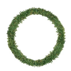 Pre-Lit Buffalo Fir Artificial Christmas Wreath - 72-Inch, Clear Lights