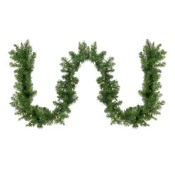 50' X 8" Pre-Lit Buffalo Fir Christmas Commercial Garland - Warm White LED Lights