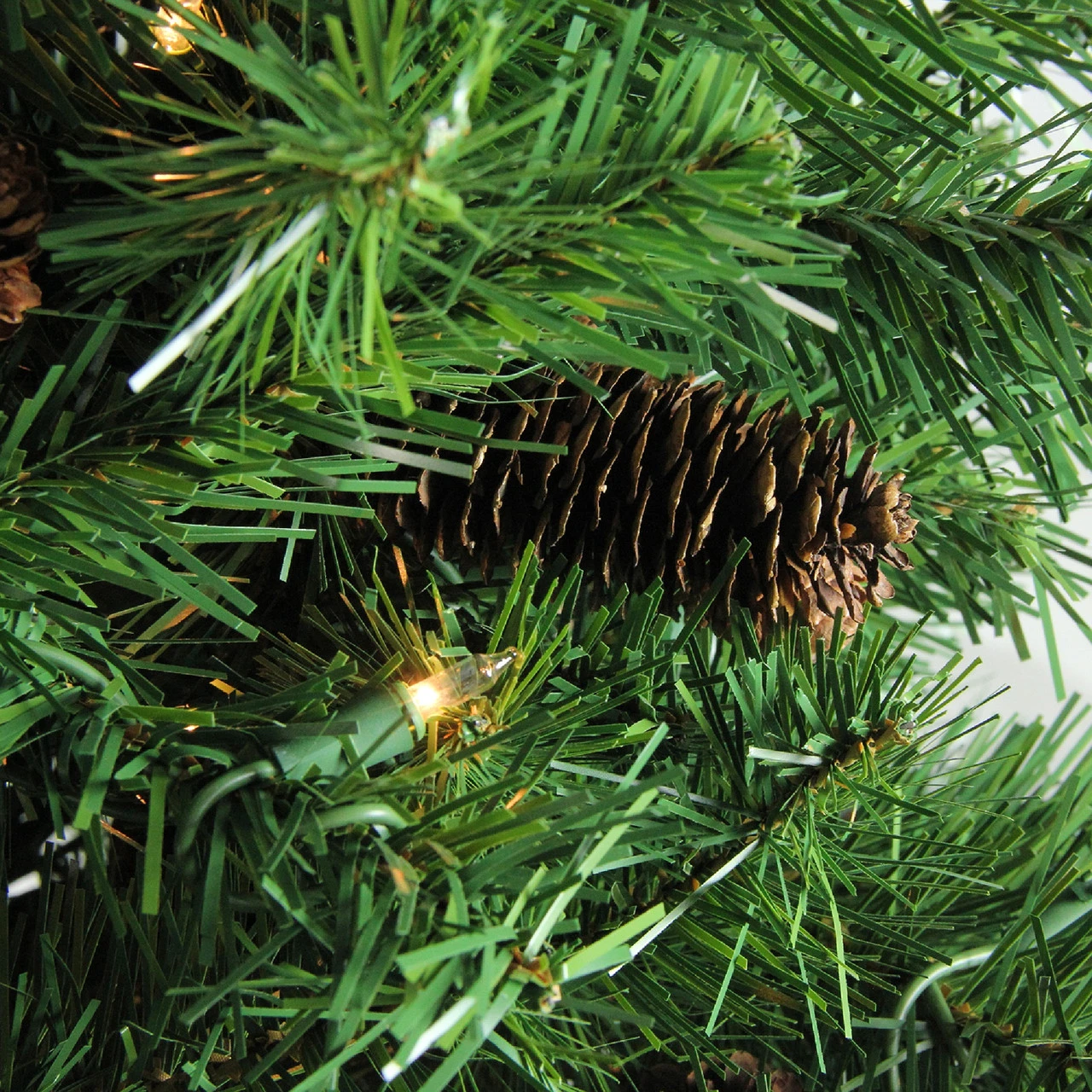 6.5' Pre-Lit Medium Red Pine Artificial Christmas Tree - Clear Lights 3 6.5' Pre-Lit Medium Red Pine Artificial Christmas Tree - Clear Lights - Image 3