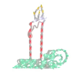 17.5" Red And Green LED Lighted Candle Christmas Window Silhouette Decor 5 17.5" Red And Green LED Lighted Candle Christmas Window Silhouette Decor -Best Christmas Store northlight zg15719 3 60942.1667489914