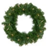 Deluxe Windsor Pine Artificial Christmas Wreath - 16-Inch, Clear Lights