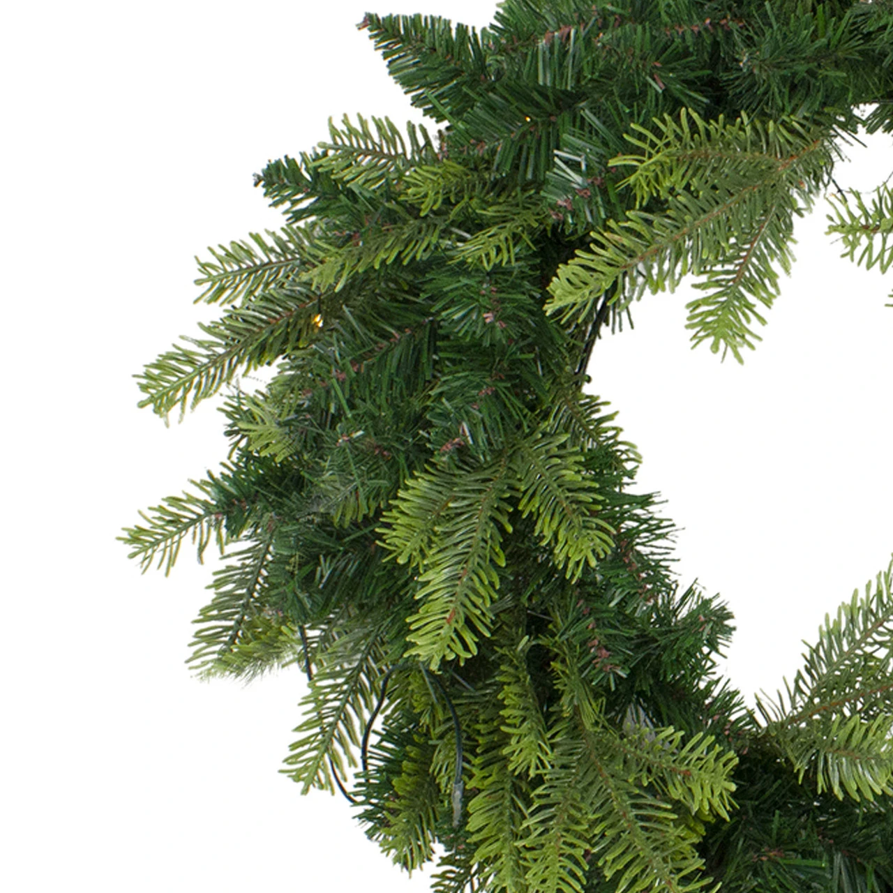 Pre-Lit Woodcrest Pine Artificial Christmas Wreath - 48-Inch, Clear Lights 2 Pre-Lit Woodcrest Pine Artificial Christmas Wreath - 48-Inch, Clear Lights - Image 2