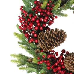 Pine Cone And Berry Artificial Christmas Wreath, 22-Inch, Unlit -Best Christmas Store northlightvm02189b 51169.1667531199