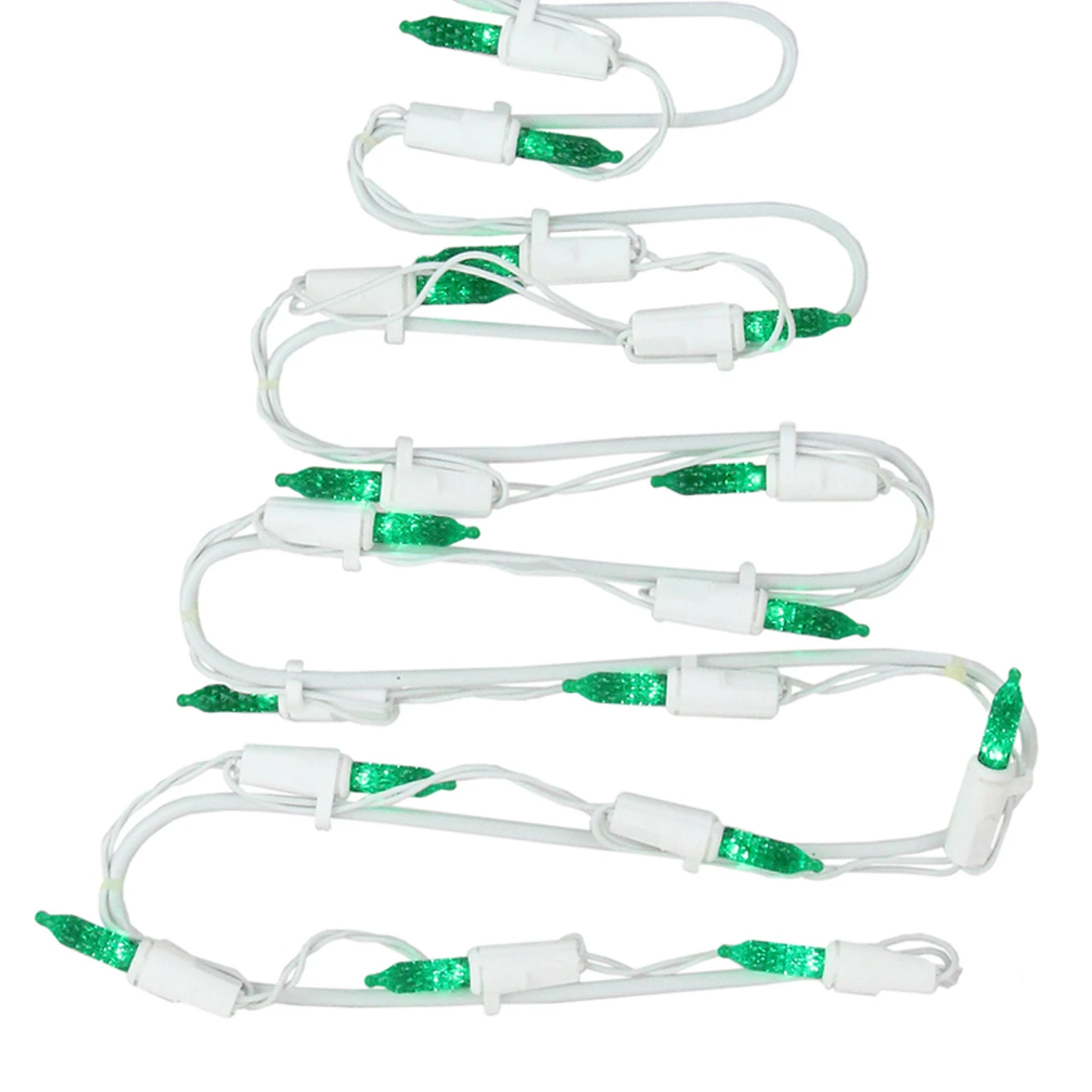 12.5" LED Lighted White Battery Operated Christmas Tree Window Silhouette Decoration 3 12.5" LED Lighted White Battery Operated Christmas Tree Window Silhouette Decoration - Image 3