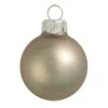 28ct Pewter Gray Glass Matte Christmas Ball Ornaments 2" (50mm)