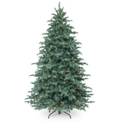 7.5’ Pre-Lit Mountain Noble Blue Spruce Artificial Christmas Tree – Clear Lights