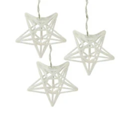 10 Battery Operated Clear LED Spun Glass Star Christmas Lights -Best Christmas Store penn2014 31409w s 03 40034.1667662041