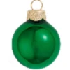 12ct Green Shiny Glass Christmas Ball Ornaments 2.75" (70mm)