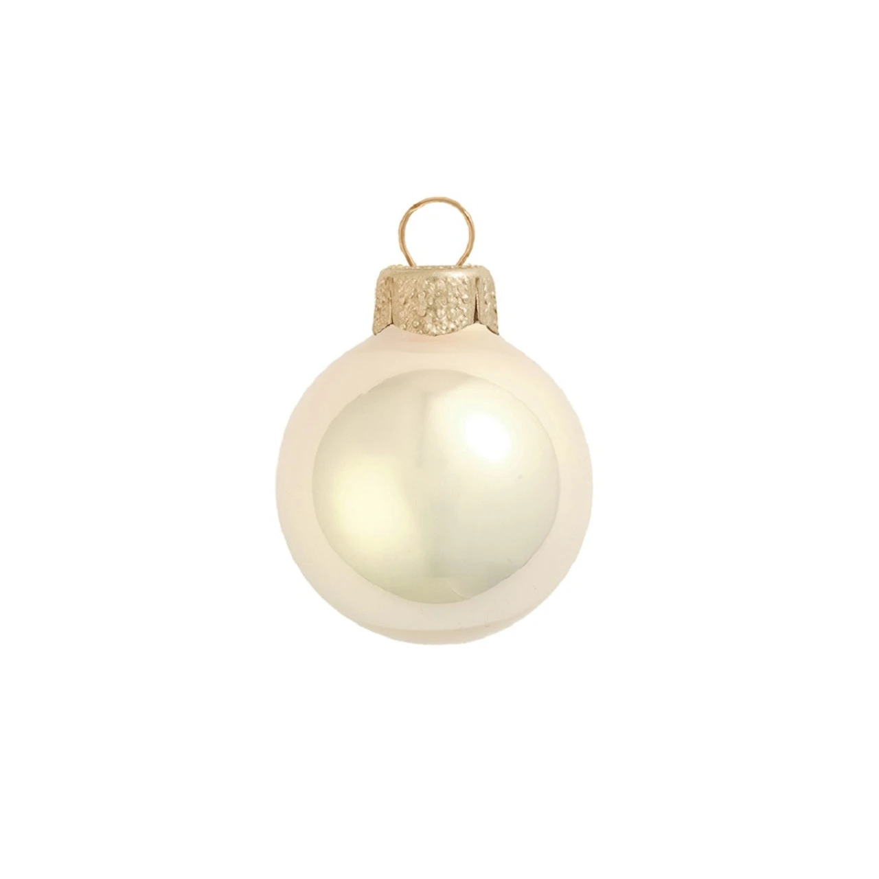 4ct Pearl Champagne Gold Glass Ball Christmas Ornaments 4.75" (120mm) 1 4ct Pearl Champagne Gold Glass Ball Christmas Ornaments 4.75" (120mm)