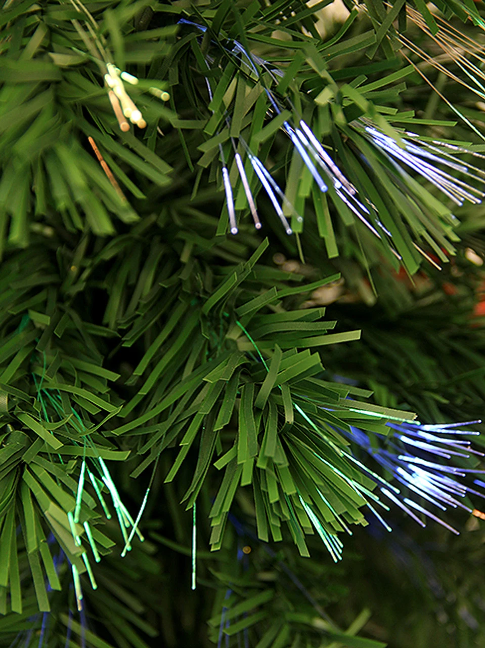 3' Pre-Lit Medium Fiber Optic Red Poinsettias Artificial Christmas Tree - Multicolor Lights 4 3' Pre-Lit Medium Fiber Optic Red Poinsettias Artificial Christmas Tree - Multicolor Lights - Image 4