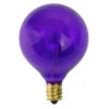 Pack Of 25 Purple Transparent G50 Christmas Replacement Bulbs