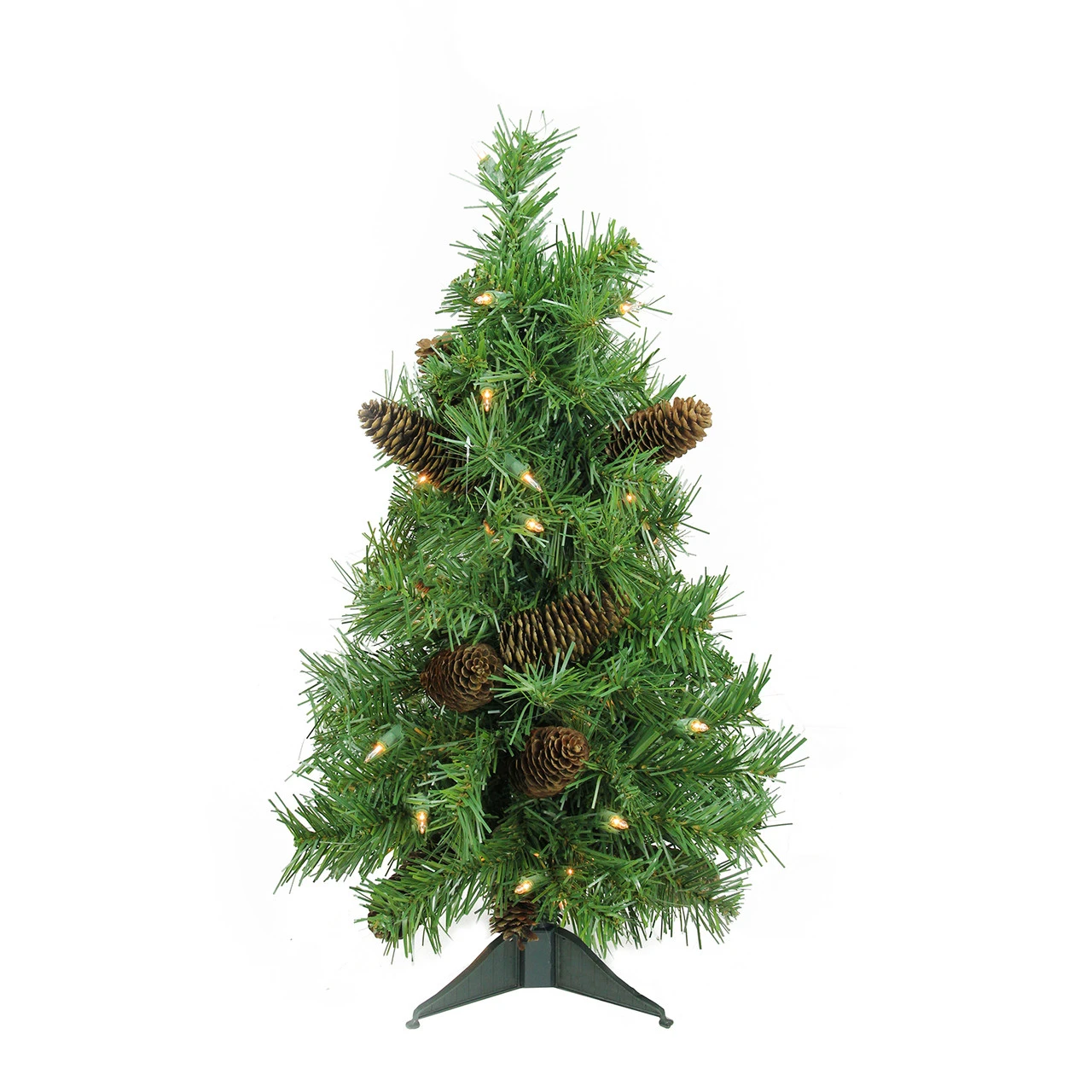 2' Pre-Lit Green Full Dakota Pine Artificial Christmas Tree - Clear Dura-Lit Lights 1 2' Pre-Lit Green Full Dakota Pine Artificial Christmas Tree - Clear Dura-Lit Lights