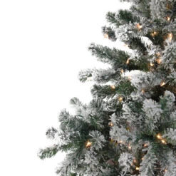 7.5' Pre-Lit Full Flocked Natural Emerald Artificial Christmas Tree - Warm Clear Lights 7 7.5' Pre-Lit Full Flocked Natural Emerald Artificial Christmas Tree - Warm Clear Lights -Best Christmas Store qtzhohdnrlyxq0536ahghzubwbhsdosg 37504.1667657534