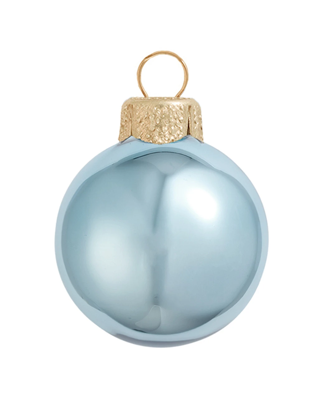 2ct Sky Blue And Gold Shiny Glass Christmas Ball Ornaments 6" (150mm) 1 2ct Sky Blue And Gold Shiny Glass Christmas Ball Ornaments 6" (150mm)