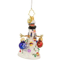 Christopher Radko Quite A Lively Tree Gem Snowman Glass Christmas Ornament 1020648 -Best Christmas Store radko 1020648 3update 12834.1667488011