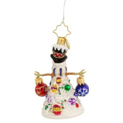 Christopher Radko Quite A Lively Tree Gem Snowman Glass Christmas Ornament 1020648 -Best Christmas Store radko 1020648 4 25956.1667488011