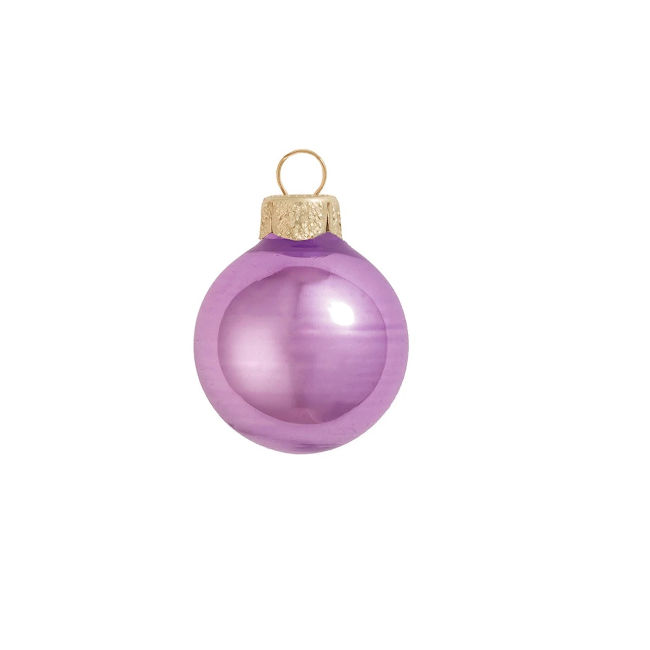 40ct Soft Lavender Pearl Glass Christmas Ball Ornaments 1.5" 1 40ct Soft Lavender Pearl Glass Christmas Ball Ornaments 1.5"