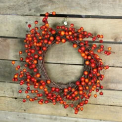 Orange Berries And Twig Artificial Fall Harvest Wreath 14- Inch, Unlit -Best Christmas Store s3kem3smmjf8gelpbsu5wdpsnjmi8adu 64878.1684449118