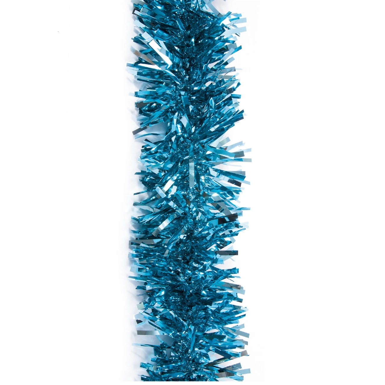 25' Turquoise Blue Metallic Twist Novelty Christmas Garland 1 25' Turquoise Blue Metallic Twist Novelty Christmas Garland