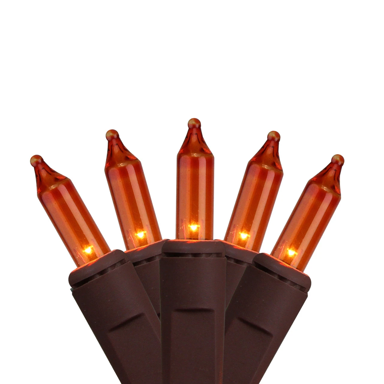 2' X 8' Orange Mini Christmas Net Style Tree Trunk Wrap Christmas Lights - Brown Wire 1 2' X 8' Orange Mini Christmas Net Style Tree Trunk Wrap Christmas Lights - Brown Wire