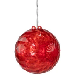6" LED Lighted Red Crystal Sphere Outdoor Christmas Decoration -Best Christmas Store sienna 424f6112 2 79990.1667661385