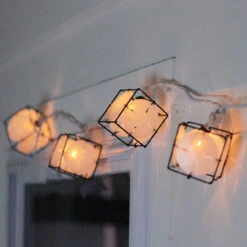 10 Pearlized White And Black Lantern Party Patio Christmas Lights - 7.5 Ft White Wire -Best Christmas Store sienna 624f611d 2 00814.1667601406