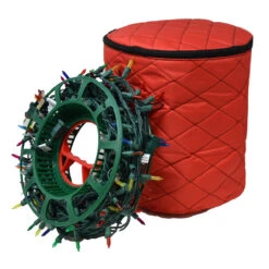 3 Reel Red Christmas Light Set Quilted Storage Bag 8 3 Reel Red Christmas Light Set Quilted Storage Bag -Best Christmas Store simpleliving 715213 1 3 36334.1667554088