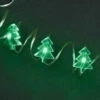 Green Battery Operated Starry LED Christmas Tree String Lights With 25 Bulbs