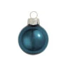 40ct Marine Blue Pearl Glass Christmas Ball Ornaments 1.25" (30mm)