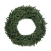 6' Pre-Lit Commercial Canadian Pine Artificial Christmas Wreath - Multi Lights