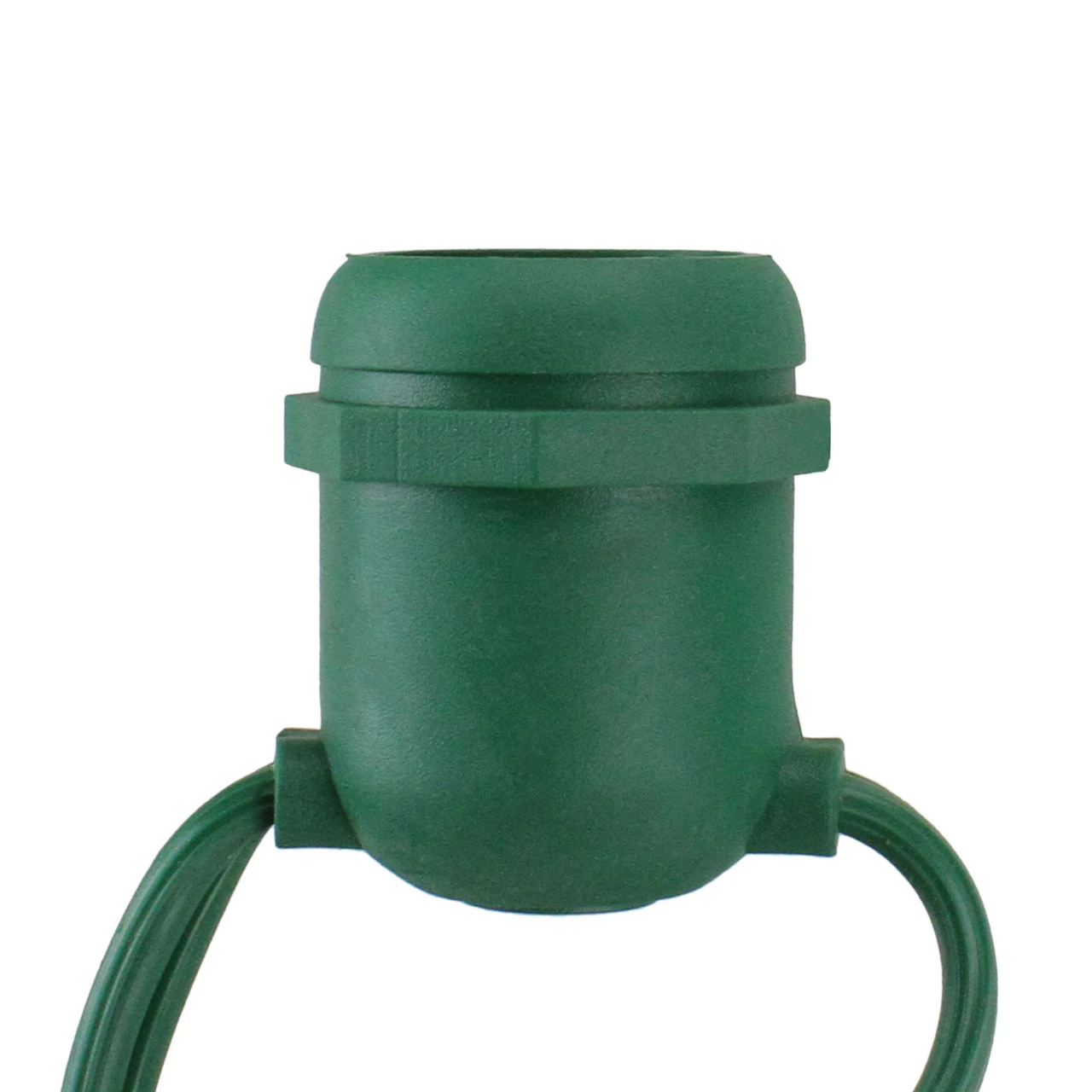 100' Commercial E26 Green Wire Socket Set - 24" Spacing 2 100' Commercial E26 Green Wire Socket Set - 24" Spacing - Image 2