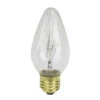 Pack Of 25 Transparent Clear Flame E26 Base Replacement F15 Light Bulbs - 25W