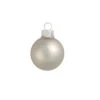 28ct Smoke Silver Matte Glass Christmas Ball Ornaments 2" (50mm)