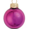 28ct Soft Rose Pink Shiny Glass Christmas Ball Ornaments 2" (50mm)