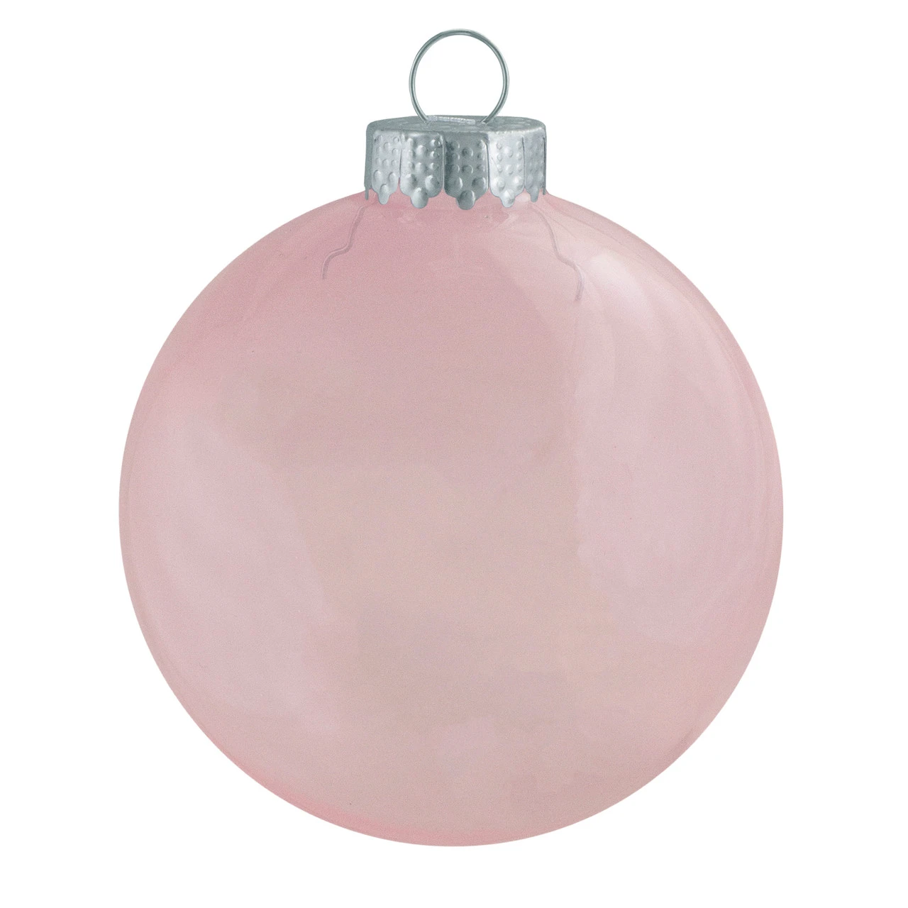 12ct Pink Clear Glass Christmas Ball Ornaments 2.75" (70mm) 1 12ct Pink Clear Glass Christmas Ball Ornaments 2.75" (70mm)