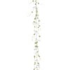 6.5' Pre-Lit LED Green Beaded Artificial Christmas Garland - Green Lights