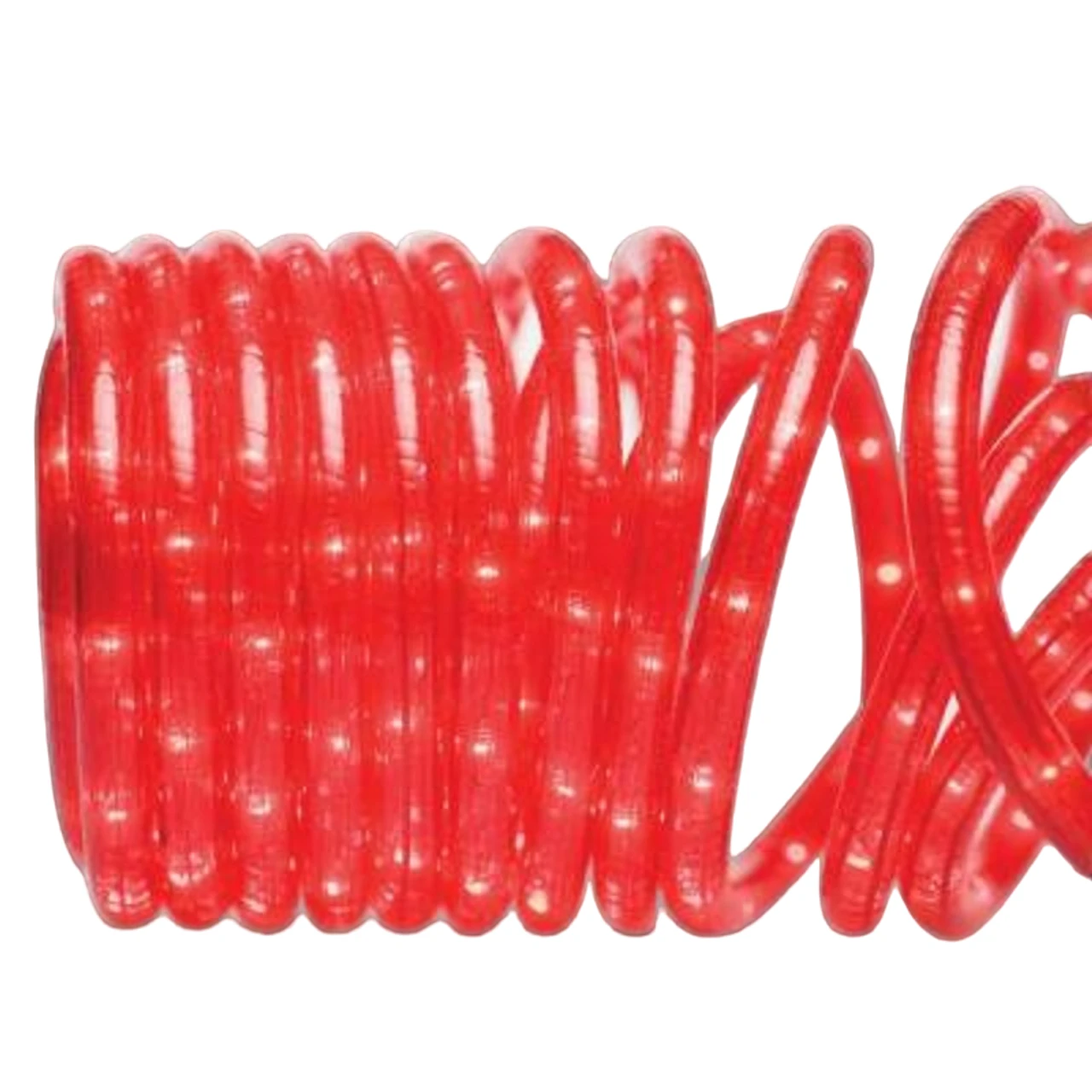 18' Red Clear Lights Outdoor Decorative Christmas Rope Light 1 18' Red Clear Lights Outdoor Decorative Christmas Rope Light