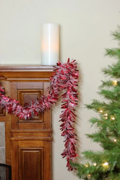 50' X 4" Red And White Wide Cut Snowblush Tinsel Christmas Garland - Unlit -Best Christmas Store xmfeccas2vlrfb9vrs3u8nzsug4m8hdx 45189.1667488368